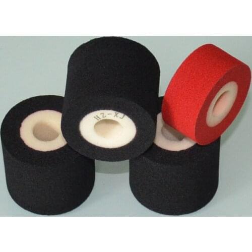 Black Diameter 36mm Height 16mm lot number printing machine dry ink roller for sealing machine