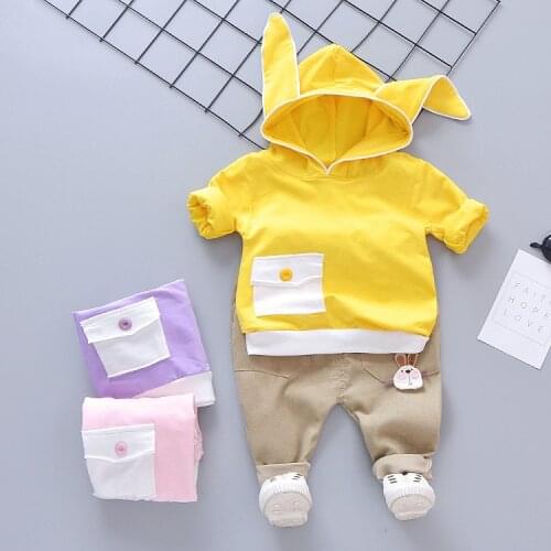 Cute Casual Girl Clothes Autumn Sport Suits Children Clothing Sets Hoodies+Pants 2Pcs Cotton Girls Clothes Tracksuits For Baby