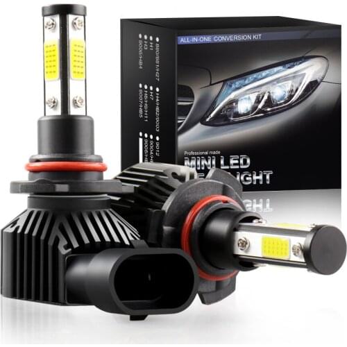 High 4-sides H4 H7 LED Car Headlight Bulb 12000LM 8000K H1 H3 H11 H13 H27 880 9005 HB3 9006 HB4 9007 Running Auto Fog Head Lamp