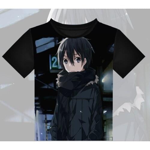 High-Q Unisex Anime Sword Art Online Asada Shino Sinon Konno Yuuki Kirigaya Kazuto Asuna Cotton T-Shirt Tee T Shirt Top