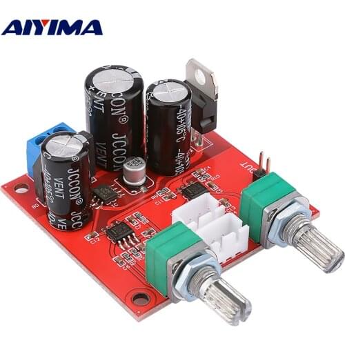 AIYIMA NE5532 OP Amp Low Pass Filter Board Subwoofer Filter Amplifier Preamp Single Power Supply DIY 2.1 Sound Amplifier