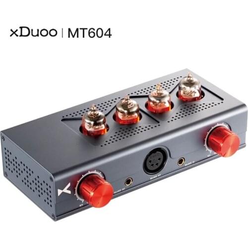 XDUOO MT-604 6J1*4 Balanced Tube Pre-amp XLR/4.4MM Balanced Input/Output Class-A Hybrid Amplifier