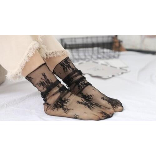 Women Summer flower lace stockings