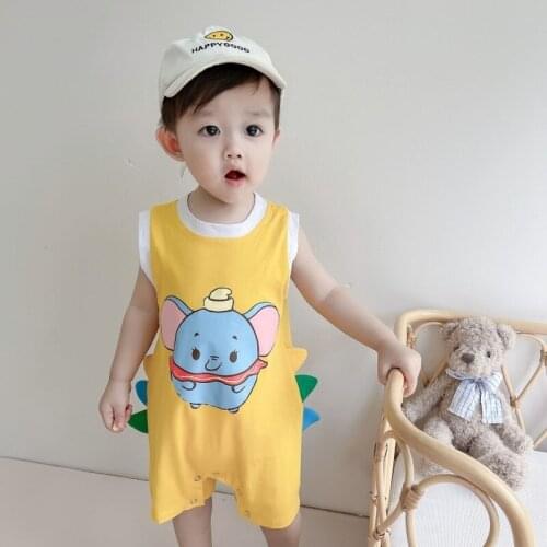 Vest Sleeveless Baby Bodysuit Fashion Romper Infant A-class Fabric Baby Girl Clothes Toddler Clothing for Newborn Baby Clothing