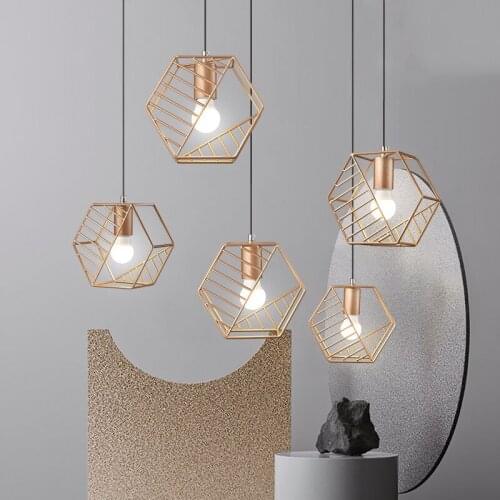 Golden Led Pendant Lights Kitchen Pendant Lamp Living Room Dining Room Loft Bedroom Nordic Home Decoration Hanging Lamp