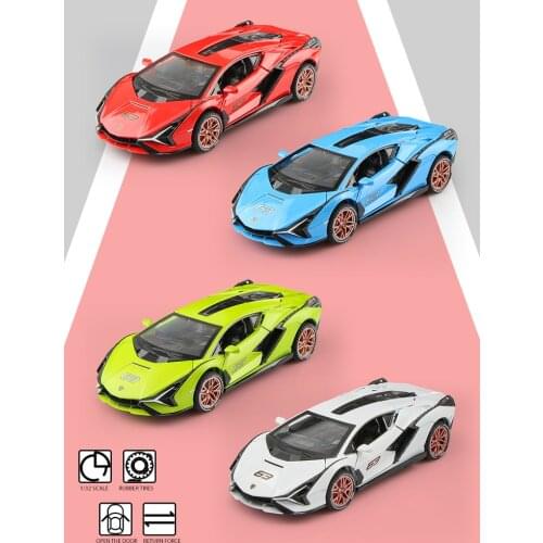 1:32 XHD Childrens Gift Simulation Exquisite Die-Casting SIAN Lightning Blitzkrieg Supercar Model Alloy Collectible Boy Toy Car