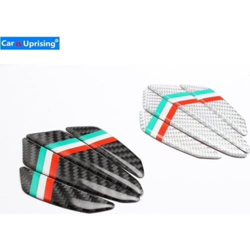 1set Car Sticker Door Protector For Italy Flag Logo Door Side Edge Protection For Alfa Romeo 156 159 ALFA GT Stelvio Giulietta