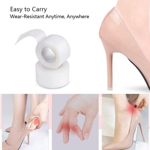 1 Roll Multi-functional Bandage Plaster Tape Self-adhesive Elastic Breathable Wrap Anti-wear Waterproof Heel Sticker Foot Pad