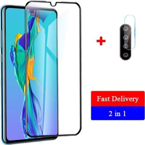 2 pieces Screen Protector Full Protective Glass For Huawei P30 lite Back Camera Lens film Tempered Glass For Huawei P20 Lite Pro