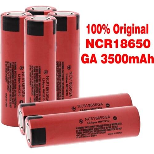 2020 100% Original 100% New Original 18650 GA 3.7 v 3500 mah 18650 Lithium Rechargeable Battery For Flashlight batteries