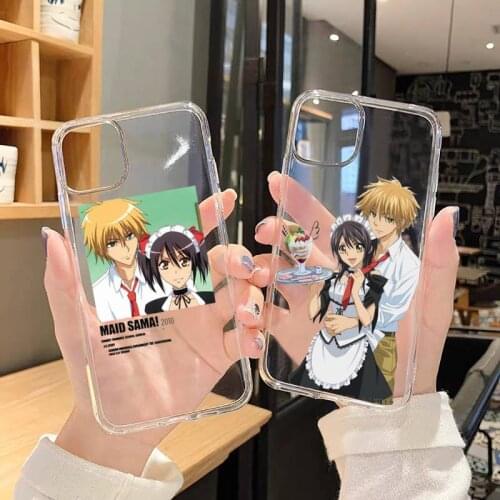 Maid Sama Phone Case Transparent soft For iphone 5 5s 5c se 6 6s 7 8 11 12 plus mini x xs xr pro max