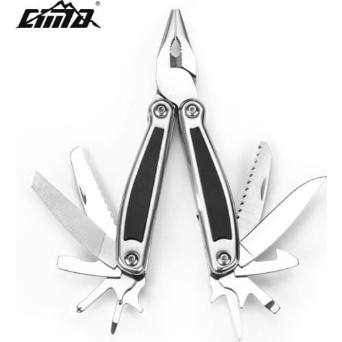 CIMA outdoor multi-functional combination tool set folding pliers equipped with board hand EDC vice