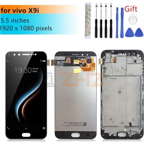 For vivo x9i LCD display touch screen LCD digitizer assembly with frame lcd panel x9i screen replacement repair parts 5.5"