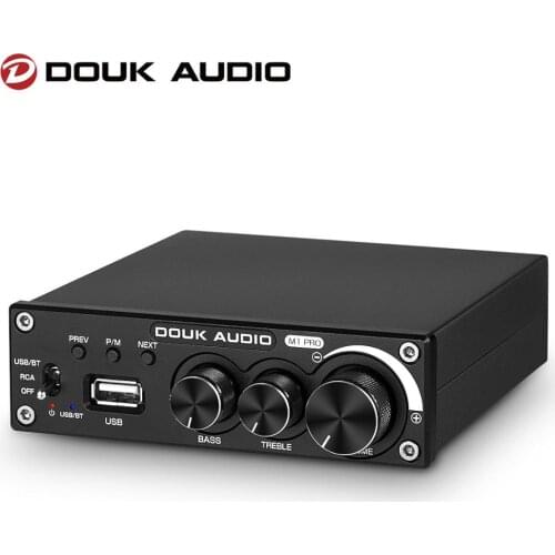 Douk Audio M1 PRO HiFi Bluetooth 5.0 Stereo TDA7498E Power Amplifier Wireless Receiver USB Player Subwoofer Amp 160W*2