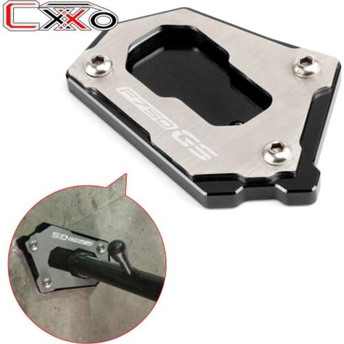 Flash Deals CNC Motorcycle Kickstand Extension pad Side Stand Enlarge plate For BMW f750gs F750GS 2018 2019