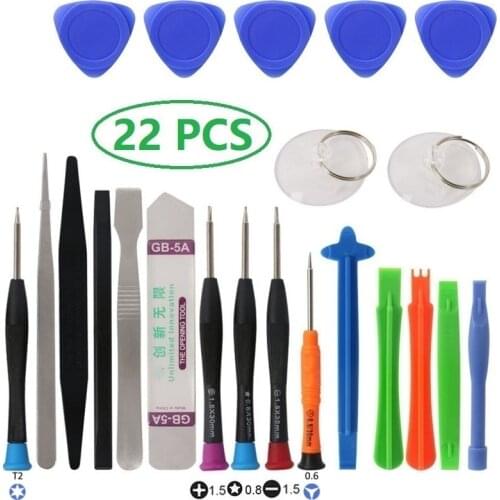 22 in 1 Mobile Phone Repair Tools Opening Screwdriver Set for iPhone iPad Laptop Computer Disassemble Hand Tool Set Opening Tool