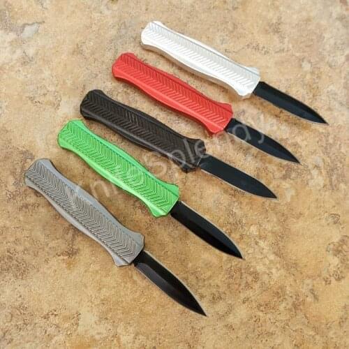 5 Colors Mini Pocket Knife Butterfly Handle Dual Action Tactical Folding Fixed Blade Knife Fishing EDC Survival Tool Knives