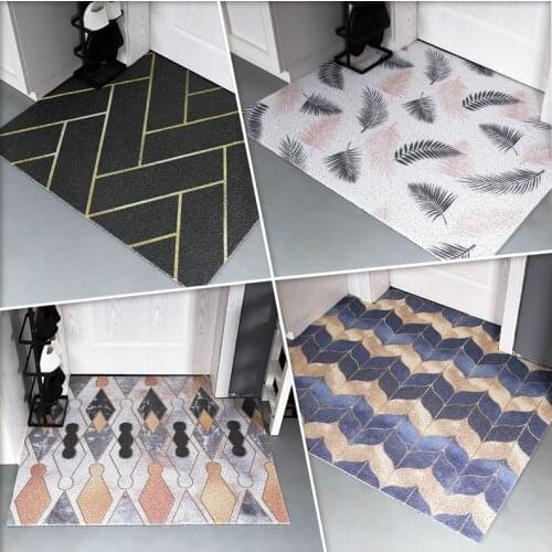 New arrive Anti-slip PVC Silk Loop Doormat Nordic home mats silk ring foot mats door mats entrance door home carpet