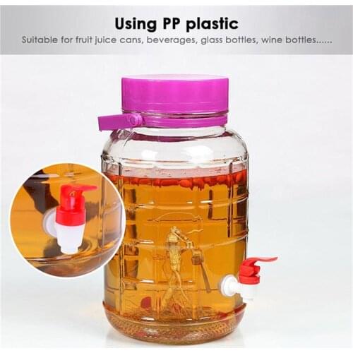 Red glass wine/beer/drink bottle plastic faucet beer brewing tool KItchen Bar Accessories