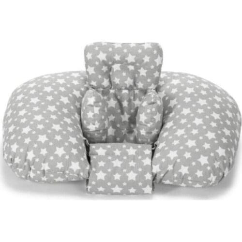 Multifunctional Baby Cushion Gray Star