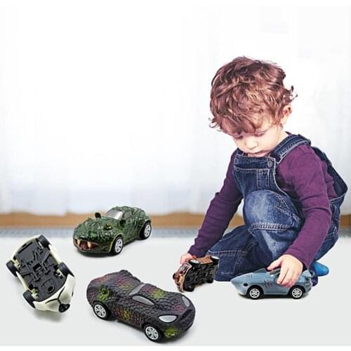 Cartoon Animal Design Pull Back Car Model Mini Vehicle Kids Educational Toy