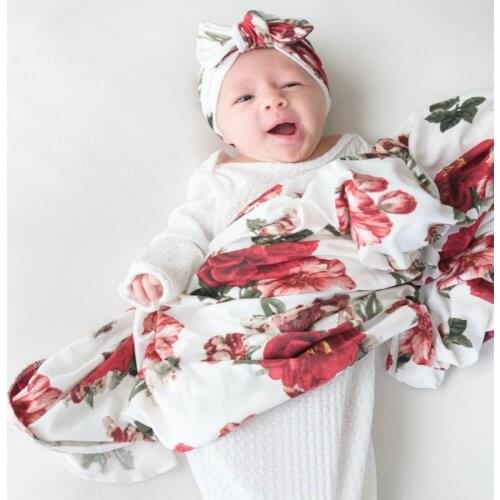 2PCS Soft Infant Swaddle Wrap Breathable Baby Sleeping Bags Envelope Newborn Receive Blankets With Hat Baby Sleeping Clothes