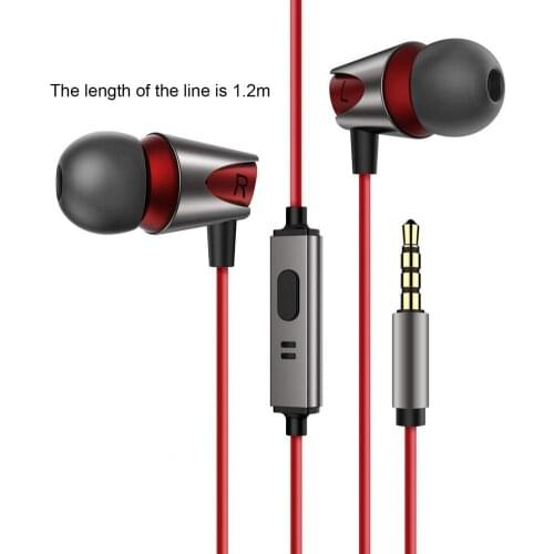 KUULAA 3.5mm Jack Stereo In-ear Earbuds Wired Earphone Sport Headset for Mobile Phone