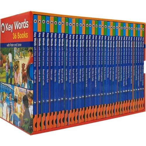 6-14 year 36 book/set Ladybird Key Words Children English picture books English Enlightenment reading Extracurricular Reading