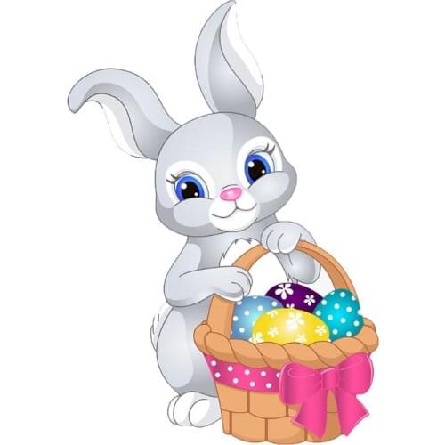 Easter Bunny Basket Metal Cutting Dies Stencil Scrapbooking DIY Album Stamp Card