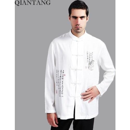 Мужские хлопковые рубашки QIANTANG China At AliExpress