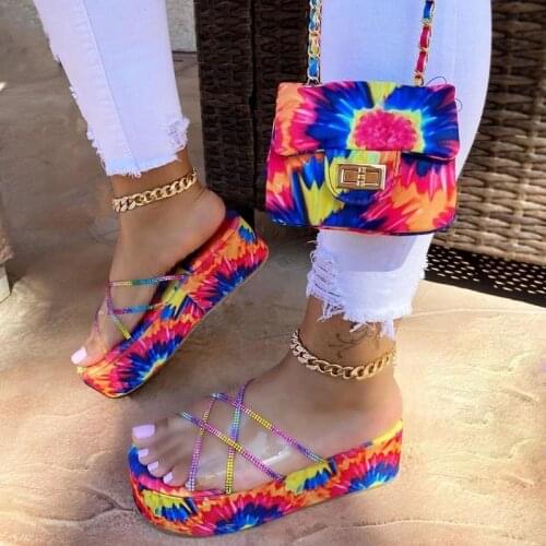 2021 Summer Platform Sandals Fashion Womens Shoes Open Toe Outdoor Slippers Handmade Plus Size 43