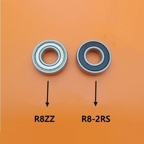 50pcs High Quality R8 R8ZZ R8RS R8-2Z R8Z R8-2RS ZZ RS RZ 2RZ Deep Groove Ball Bearing 12.7x28.575x7.938mm 1/2"x1 1/8" x 5/16"