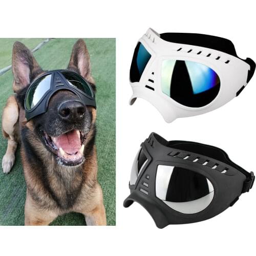Dog Sunglasses Goggles Dust Protection Glasses Adjustable Strap for Medium/Large Dogs