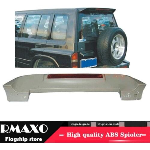 For Vitara Spoiler 2005-2011 Suzuki Vitara Spoiler Vetra with linght CK ABS plastic Material Car Rear Wing Color Rear Spoiler