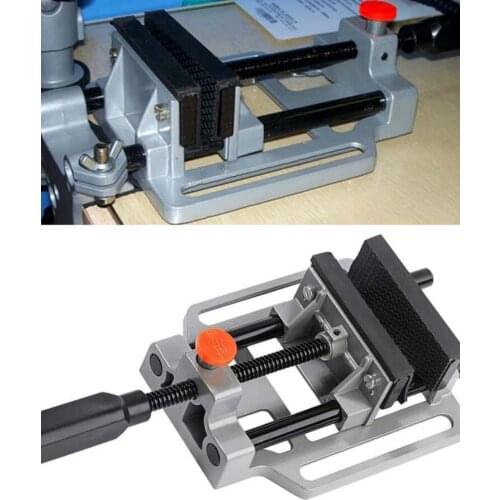 Aluminum Alloy Bench Tool Vise Table Flat Clamp-on Plier Drill Press Milling Machine Clamping Clamp Tool Vice Woodworking Hand