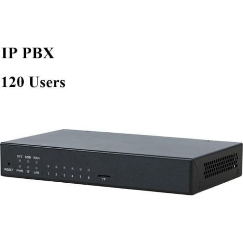 UC200-30 asterisk mini IP PBX support 30 concurrent calls and 120 users with fxo fxs port