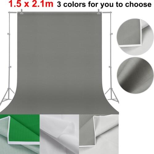 1.5 * 2.1m/ 5 * 7ft Vinyl Photography Background Screen Green Grey White Portrait Photography Backdrops Photo Studio Props