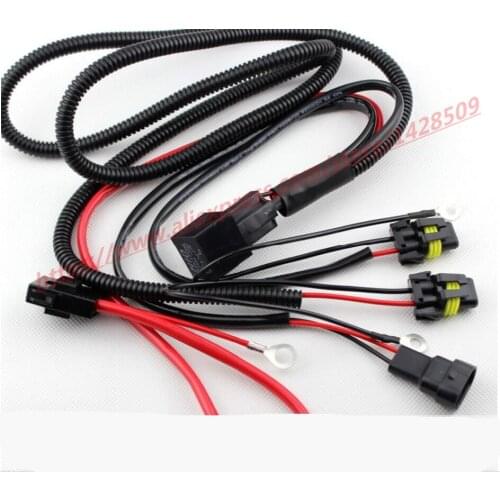 High quality HID lamp Conversion Kit Universal Single Beam Relay Wiring Harness HID light H1H3H790059006H11 12v waterproof