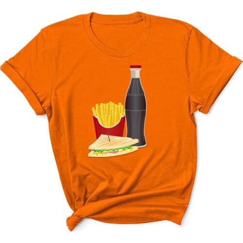 Food Women 2021 Short Sleeve Printing Spring Fashion Lady Clothes Print Tshirt Female Tee Top Ladies TX8441