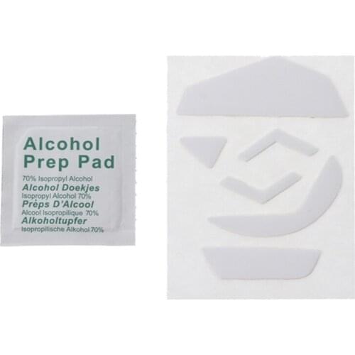 1 Set 0.6mm White Curve Edge Mouse Feet Mouse Skates For Logitech G502 Mouse