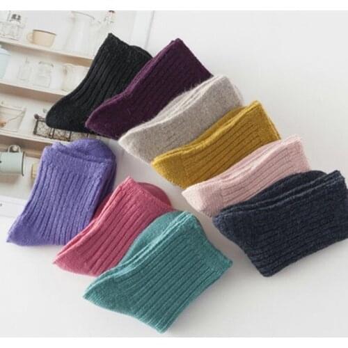 3pairs/Lot Winter Children Thick Wool Warm Kids Baby Socks 1-3 Years Girls Boys Solid