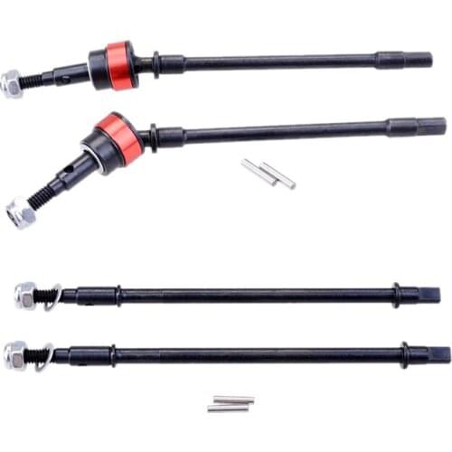 4Pcs Hard Front and Rear Axle CVD Drive Shaft Dogbone for 1/10 Rc Crawler Axial Scx10