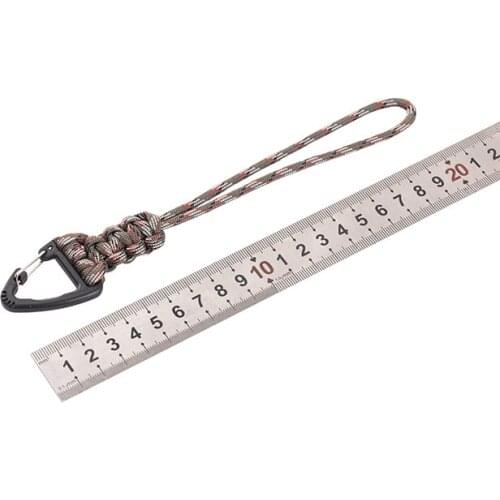 5pcNylon umbrella rope handmade triangle hanging buckle umbrella rope bracelet key chain lanyard lanyard flashlight rope