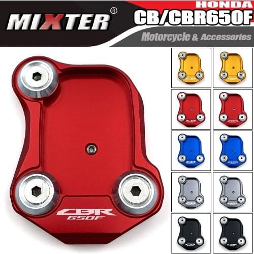 Motorcycle Accessories Side Stand Enlarger Kick Stand Extension Plate Enlarge Pad For HONDA CB650F CBR650F 2014-2020 2018 2019