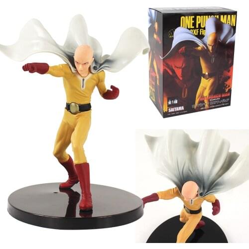 19cm Anime One Punch Man DXF Saitama Hero PVC Action Figure Doll Collectible Model Toy Kids Gift