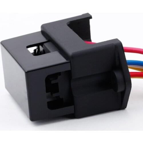 KKMOON 4 Way DC32V Circuit Car Trailer Auto Blade Fuse Box Block Holder ATC ATO 2-input 4-ouput Wire