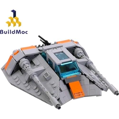 Buildmoc StarW 75261 15626 The Empire Strikes Snowspeeder Anniversary Edition Minifig Scale Building Kit Model Toys 6 Order