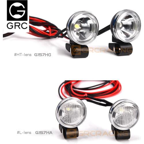 GRC 18mm Old-fashioned LED light Spotlight Searchlight Headlight For 1/10 Traxxas TRX4 Bronco SCX10 JK D110 D90 RedCat G157HG/HA