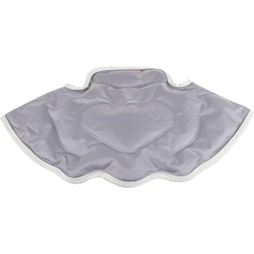 Hot & Cold Gel Ice Pack Wrap for Neck Shoulder Swelling, Injuries, Grey