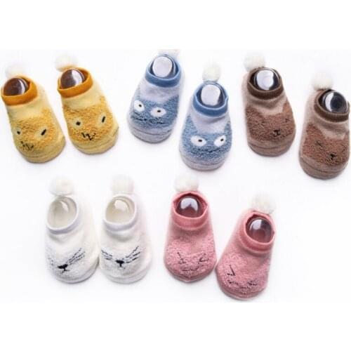 Animal Pattern Cotton Kids Socks Baby Breathable Boys Girls Socks For Children Sock 5 Kinds Style Suitable For 1-3Y